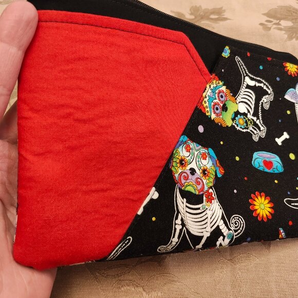 Original Rags by Marti Day of the Dead Dogs Wallet/Clutch, New with Tags! - Picture 4 of 9